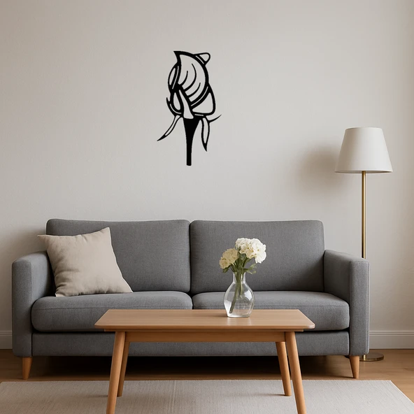 Zarif Lale Desenli Dekoratif Tablo - Resim 4