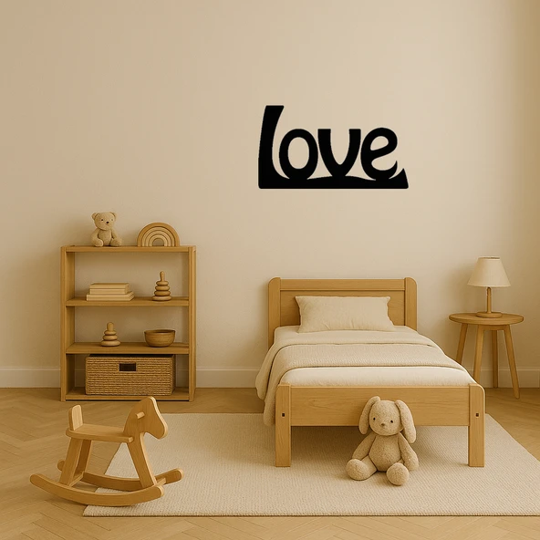 Aşk Temalı MDF Kalp Motifli Duvar Tablosu - Resim 4