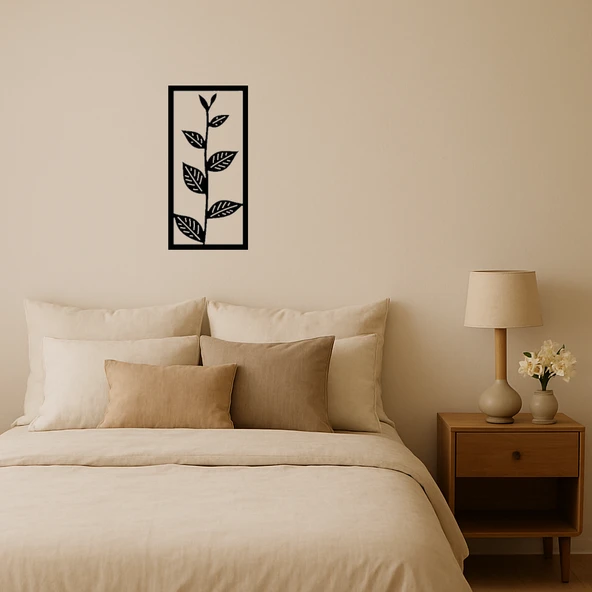 Yaprak Desenli Modern Dekoratif Tablo ürün görseli