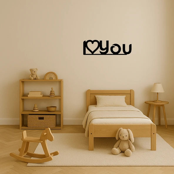 I Love You Kalpli Dekoratif İç Mekan Tablosu - Resim 2