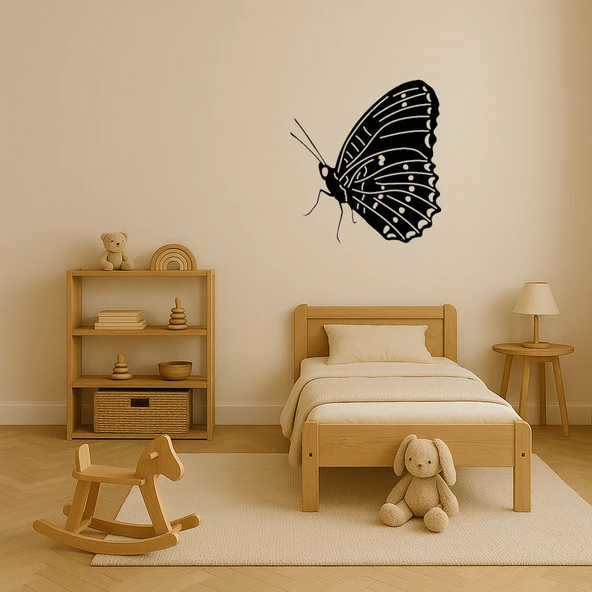 MDF Kelebek Tasarımlı Dekoratif Tablo - Resim 3