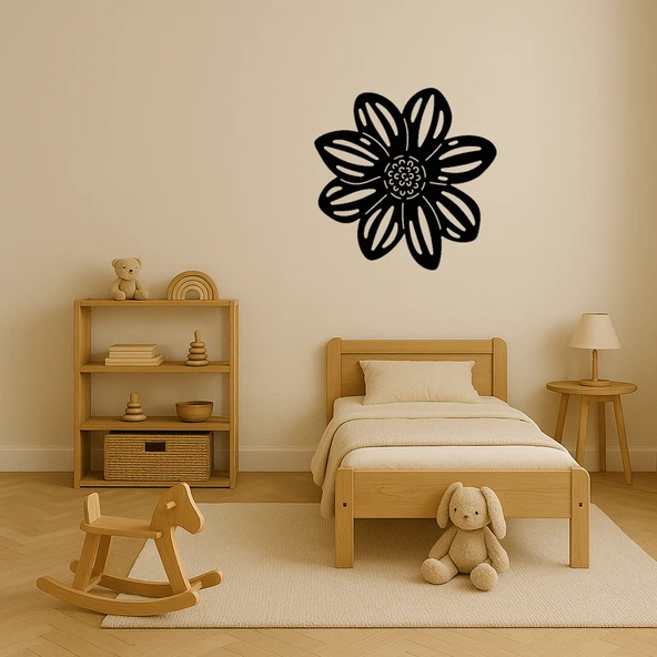 Zarif Çiçek Desenli Dekoratif Tablo - Resim 3