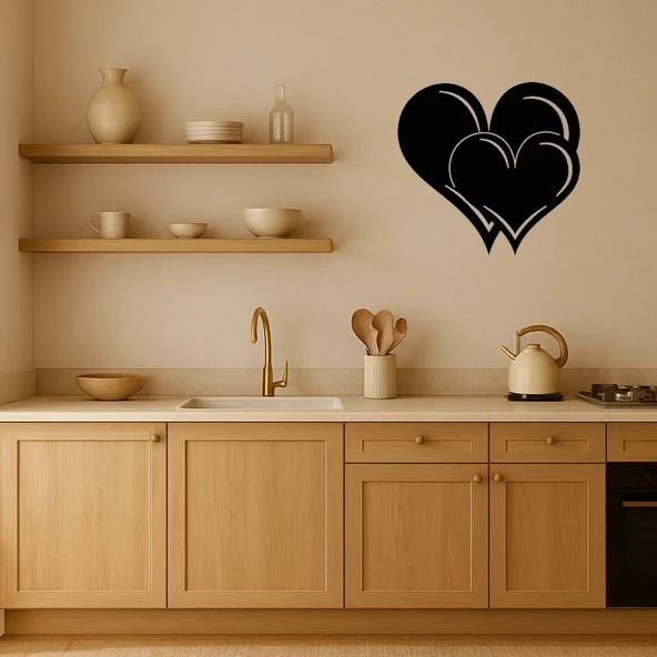 Romantik Kalpler Temalı Dekoratif Tablo ürün görseli