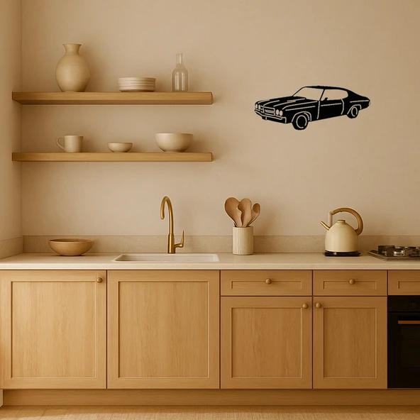 Modern Muscle Car MDF Dekoratif Duvar Tablosu - Resim 2