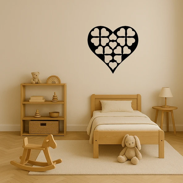 Romantik Kalp Tasarımlı MDF Tablo - Resim 3