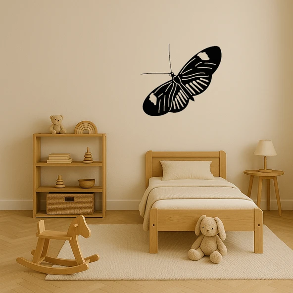 Renkli Kelebek Dekoratif Tablo - Resim 2