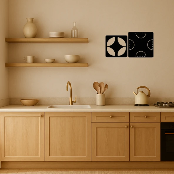 Sanatsal Portre MDF Dekorasyon - Resim 2