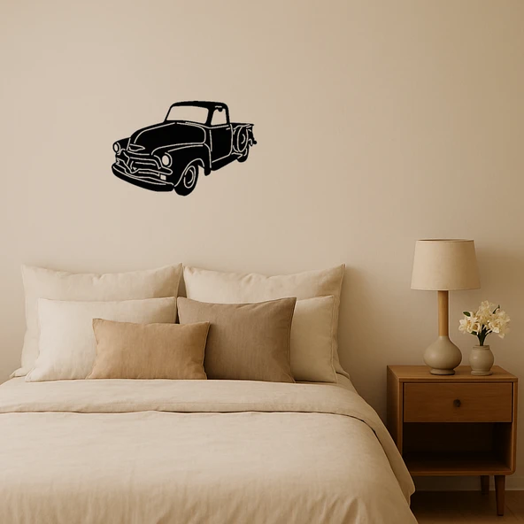 Klasik Kamyon Tasarımlı MDF Tablo ürün görseli