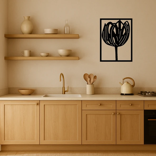 Çiçek Desenli Dekoratif Panel - Resim 2