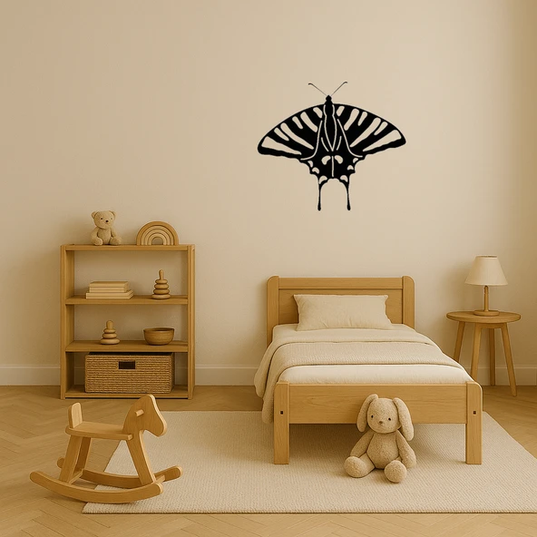 Doğal Görünümlü MDF Kelebek Tablo - Resim 4