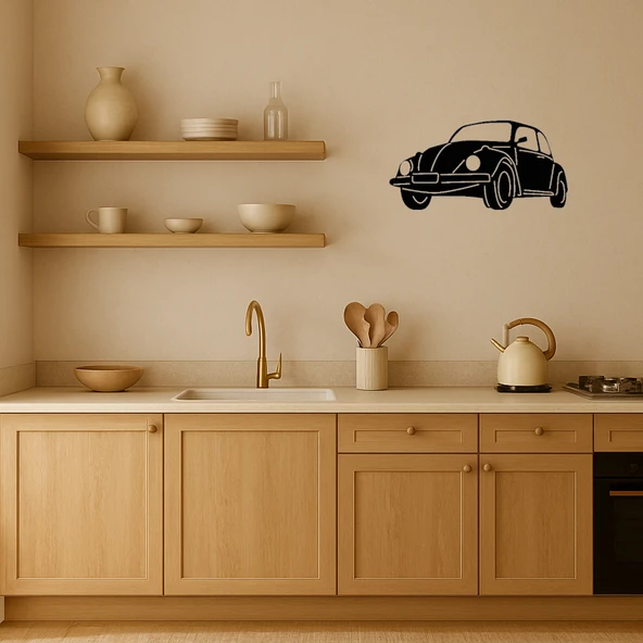 Nostaljik Muscle Car MDF Duvar Tablosu - Resim 2