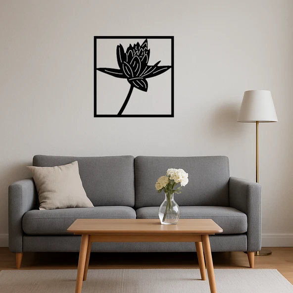 Çiçek Motifli Dekoratif Duvar Paneli - Resim 3