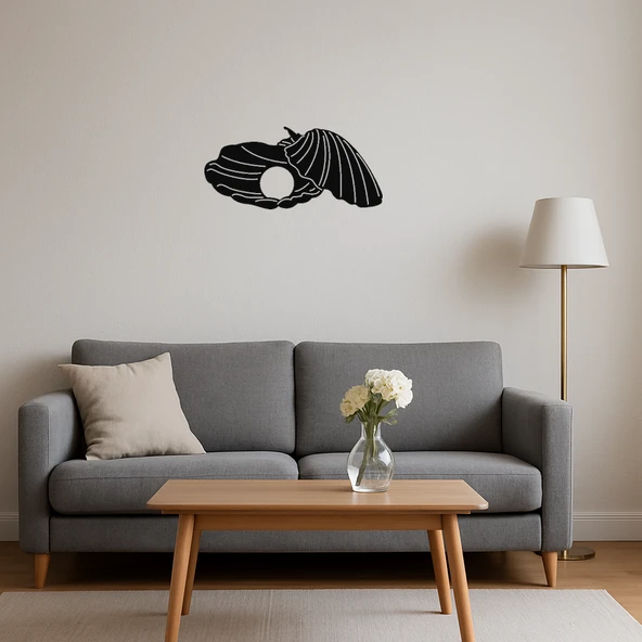 Deniz Kabukları Motifli Dekoratif Tablo - Resim 4