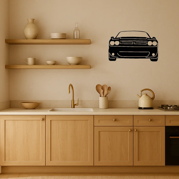 Estetik Muscle Car MDF Duvar Tablosu - Resim 2
