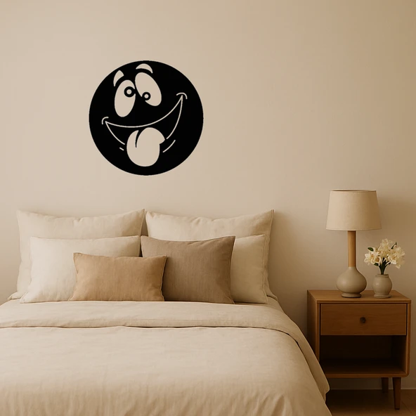 Baş Dönmesi Yaşayan Emoji Duvar Dekoru ürün görseli