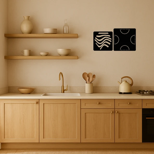 Minimalist Çizgili Tablo - Resim 2