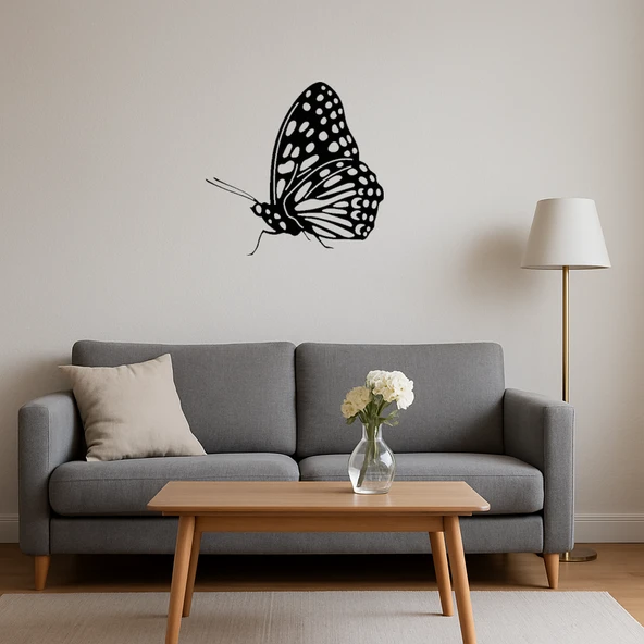 Soyut Kelebek Dekoratif Tablo - Resim 4