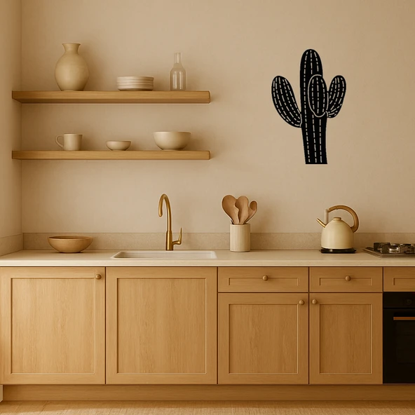 Kaktüs Bitkisi MDF Dekoratif Tablo - Resim 2