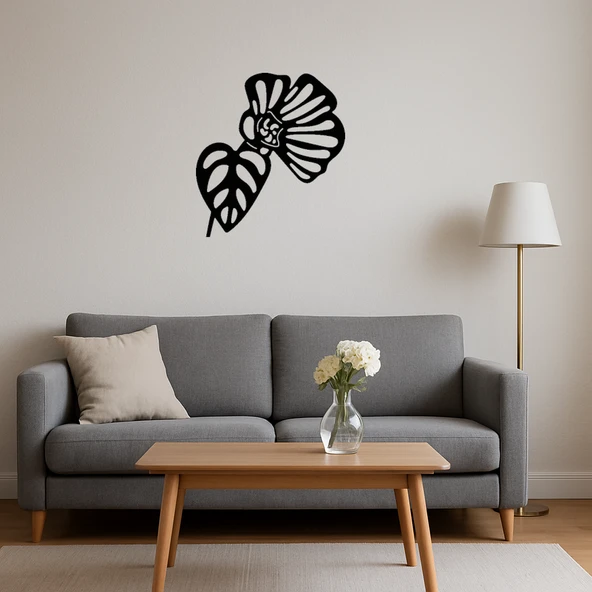 Elegant Çiçek Baskılı Duvar Panosu - Resim 4