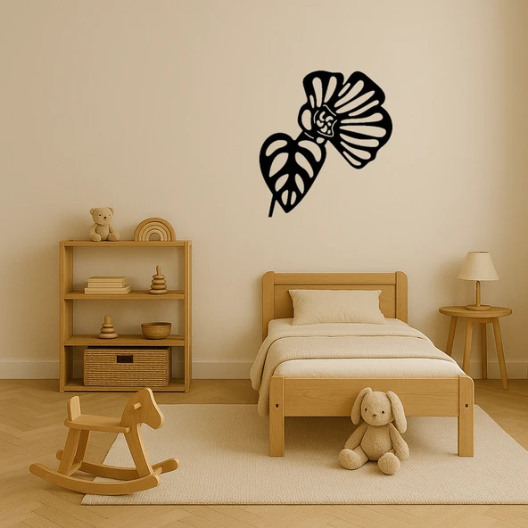 Elegant Çiçek Baskılı Duvar Panosu - Resim 3