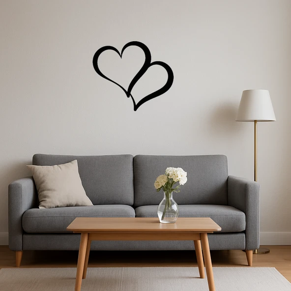 Şık Kalpler İç Mekan Dekor Tablo - Resim 3