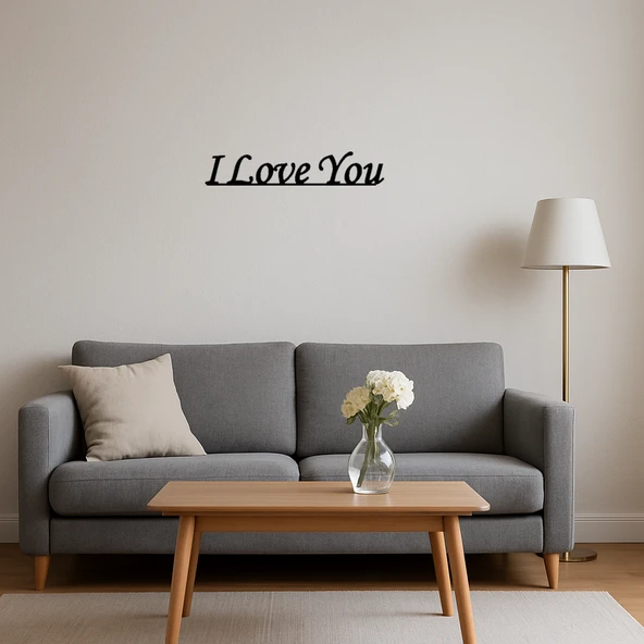 Romantik I Love You MDF Duvar Tablosu - Resim 4