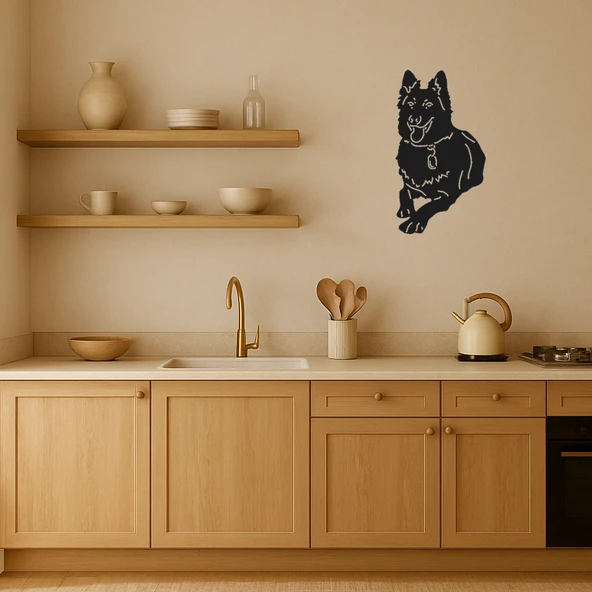 Modern Köpek Silüet Dekoratif Tablo - Resim 3