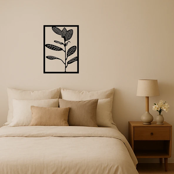 Yaprak Desenli İç Mekan Dekoratif Tablo ürün görseli