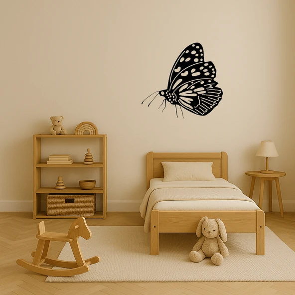 Kelebek Motifli Duvar Dekorasyonu - Resim 3