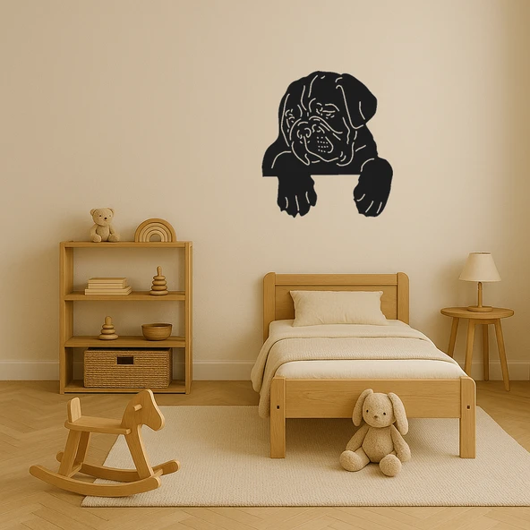 Köpek Yüzü Tasarımlı MDF Dekoratif Tablo - Resim 3