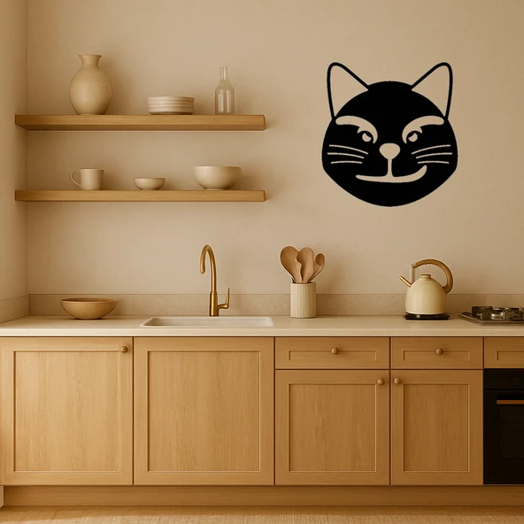 Alaycı Kedi Emoji Dekoratif Tablo - Resim 2