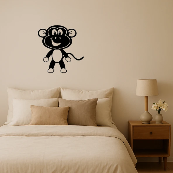 Ahşap Dekoratif Maymun Tablosu ürün görseli