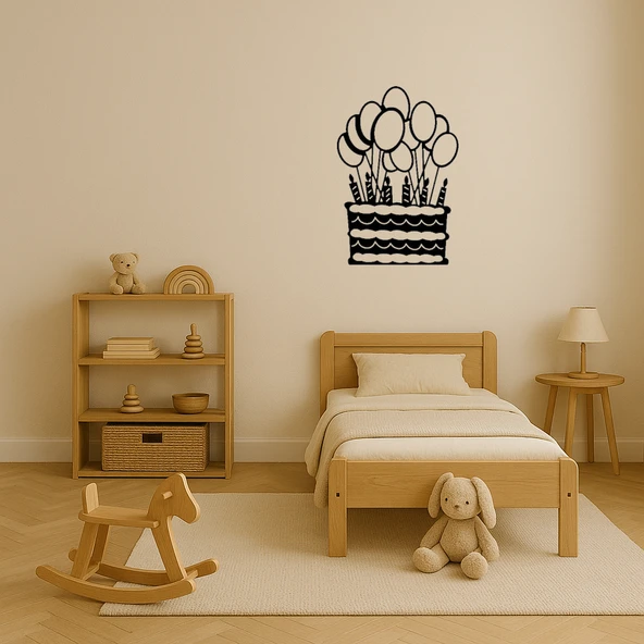 Pasta ve Balon Dekoratif Tablo - Resim 3