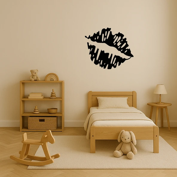 Öpücük İzi Temalı Dekoratif Tablo - Resim 2