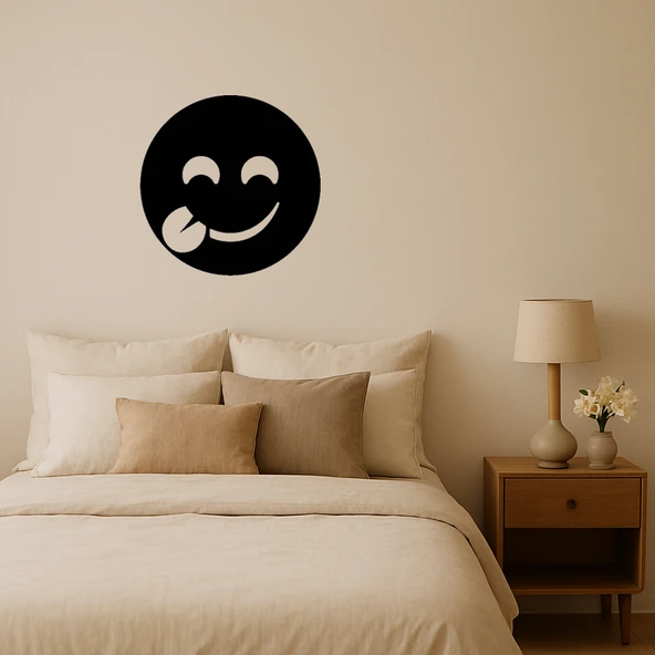 Yemek Zevki Emojisi MDF Dekoratif Tablo ürün görseli