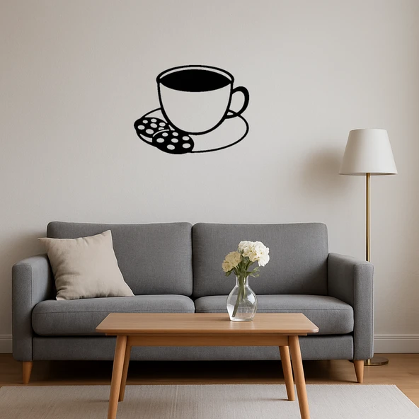 Çay ve Kurabiye Tasarımlı Dekoratif Tablo - 2