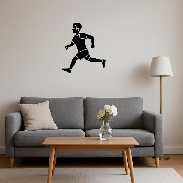 Koşan Figür Dekoratif Duvar Tablosu - Resim 4