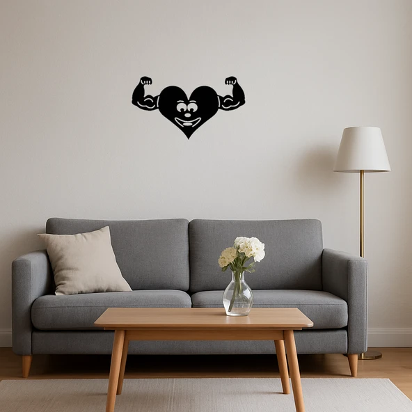 Kaslı Kalp Dekoratif Tablo - Resim 4