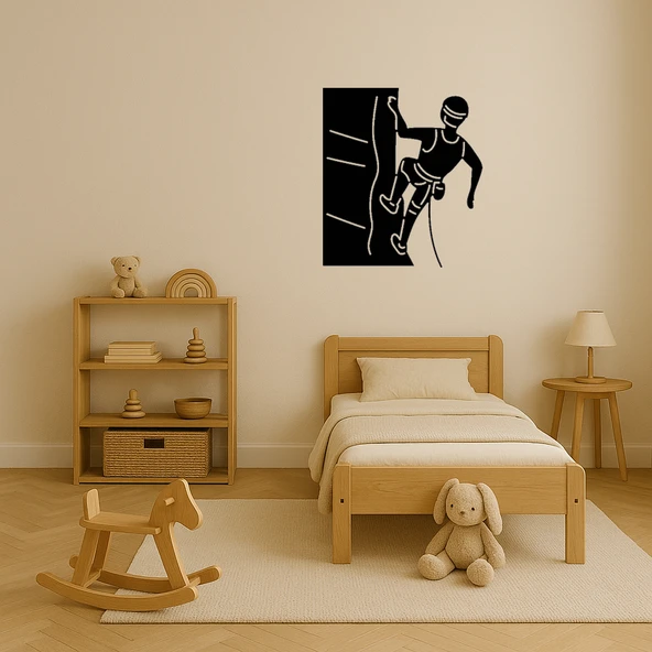 Tırmanan Adam İç Mekan Dekoratif Tablo - Resim 3