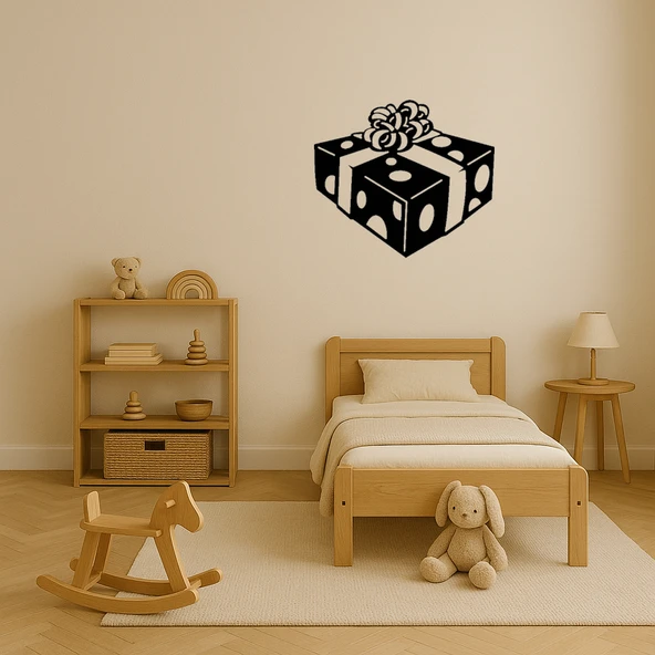 Hediye Kutusu Tasarımlı Dekoratif Duvar Tablosu - Resim 2