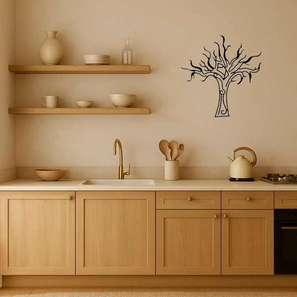 Doğal MDF Ağaç Tasarımlı Dekoratif Duvar Tablosu - Resim 2