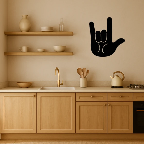 Seni Seviyorum Hareketi MDF Tablo - Resim 2