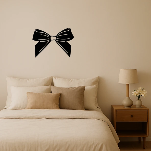 Elegan Fiyonk MDF Duvar Dekoru ürün görseli