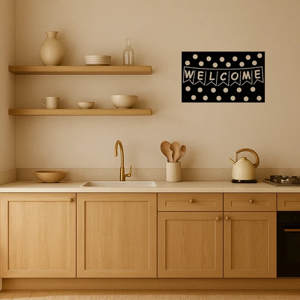 Kutlama Temalı Karşılama MDF Dekoratif Tablo - Resim 2