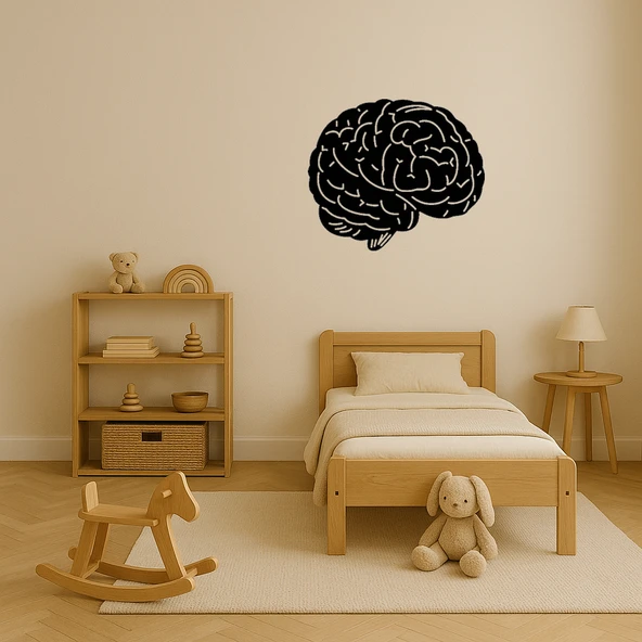 Beyin Tasarımlı Dekoratif MDF Tablo - Resim 3