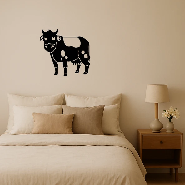 İç Mekan Dekoratif İnek Figürü Tablosu ürün görseli