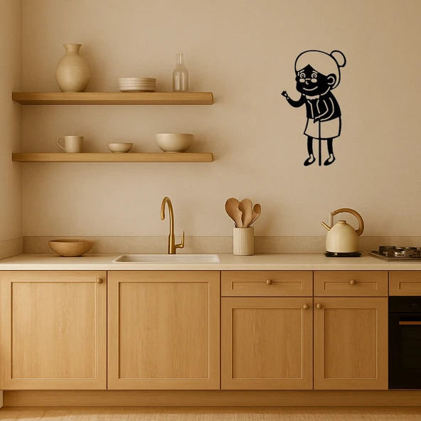 Büyükanne Temalı MDF Dekoratif Tablo - Resim 2