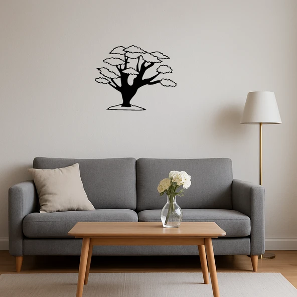 Zarif MDF Ağaç Desenli Dekoratif Duvar Tablosu - Resim 4