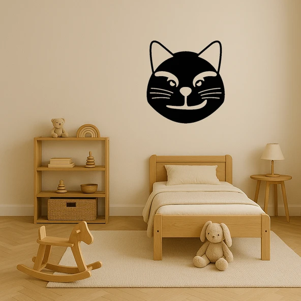 Alaycı Kedi Emoji Dekoratif Tablo - Resim 3