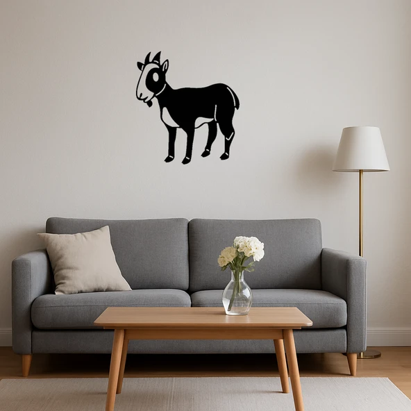 Keçi Tasarımlı Dekoratif Duvar Tablosu - Resim 4